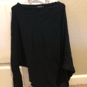 Asymmetrical Black sweater Medium